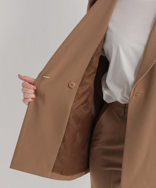 Andemiu(アンデミュウ)の「【セットアップ対応】アソートダブルテーラードジャケット219557(テーラードジャケット・レディース・ベージュ/チェック・SMALL/MEDIUM)」の10枚目の写真