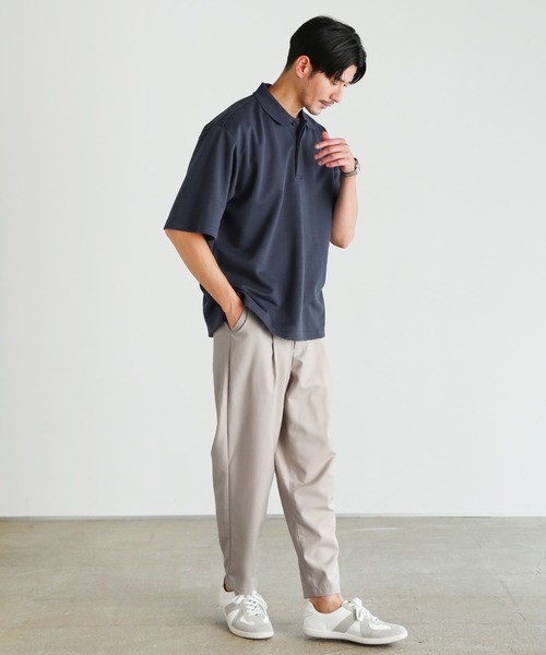 TR ワンタック ワイド テーパード スラックス（スラックス