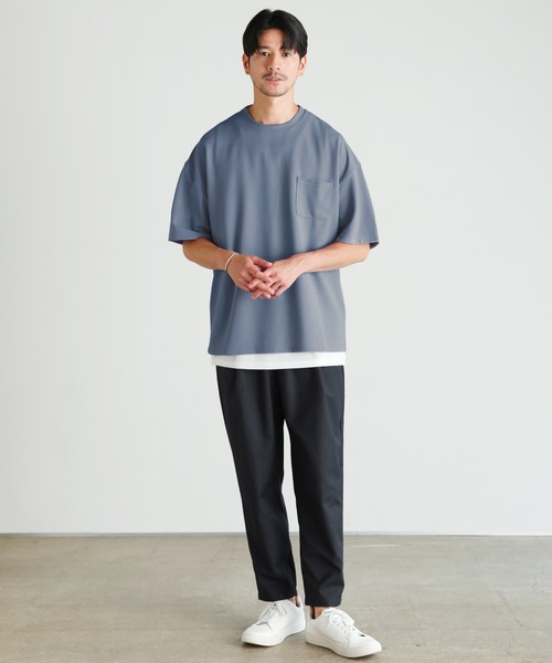 【新品タグ付き】GTA Bayron 1タック テーパード ウール スラックス B＆T CLUB (ビーアンドティークラブ) JAPAN FABRIC ウール混