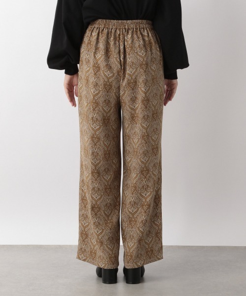 LOWRYS FARM（ローリーズファーム）の「ダマスクイージーパンツ　228655（その他パンツ・レディース・ダークブラウン/ベージュ・FREE）」の4枚目の写真