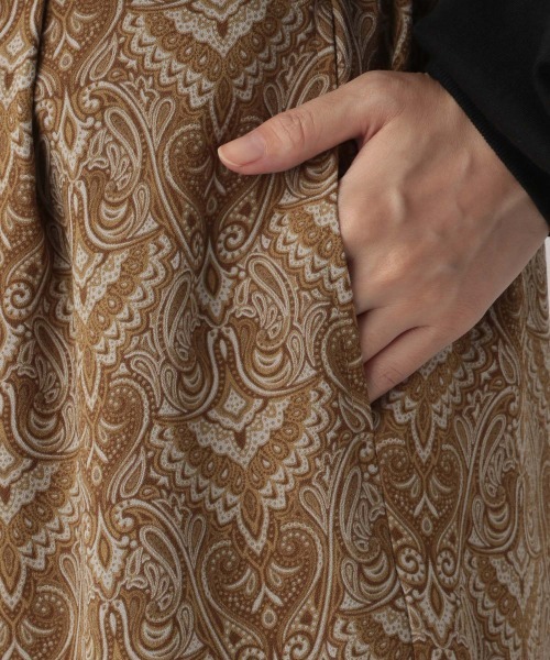 LOWRYS FARM（ローリーズファーム）の「ダマスクイージーパンツ　228655（その他パンツ・レディース・ダークブラウン/ベージュ・FREE）」の6枚目の写真