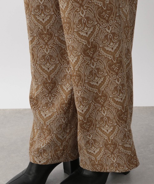 LOWRYS FARM（ローリーズファーム）の「ダマスクイージーパンツ　228655（その他パンツ・レディース・ダークブラウン/ベージュ・FREE）」の7枚目の写真