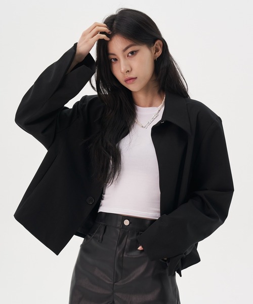 FEKETE（フェケテ）の「FEKETE MADE BACK METAL LOGO JACKET（ブルゾン・メンズ・ブラック・LARGE/MEDIUM）」の6枚目の写真