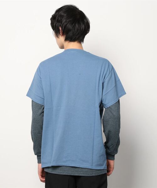 BIAS（バイアス）の「【BIAS】スカルドットプリントカラーTee＆ロンTセット（Tシャツ/カットソー・メンズ・ピンク/ライトグリーン/サックスブルー/ブルー/イエロー/ベージュ・SMALL/LARGE/MEDIUM）」の7枚目の写真