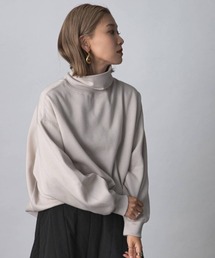 裏起毛タートルネックプルオーバースウェット