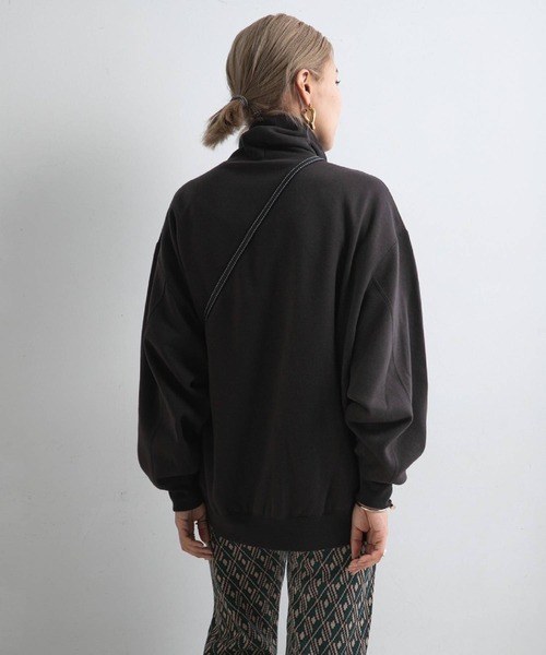 bohmal(ボマール)の「裏起毛タートルネックプルオーバースウェット(スウェット・レディース・オフホワイト/ベージュ/スモークピンク/ブルー/スミクロ・FREE)」の16枚目の写真