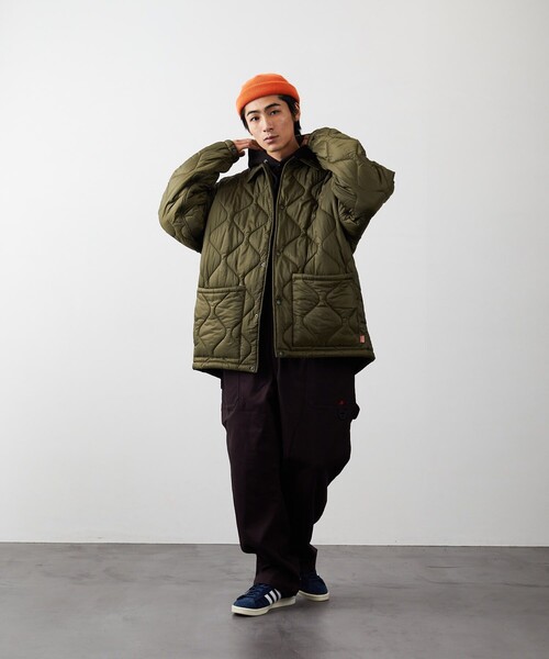 HINSON(ヒンソン)の「HINSON/ヒンソン キルトコーチジャケット/HINSON/ヒンソン(ブルゾン・メンズ・ブラック/モスグリーン・MEDIUM/LARGE)」の22枚目の写真