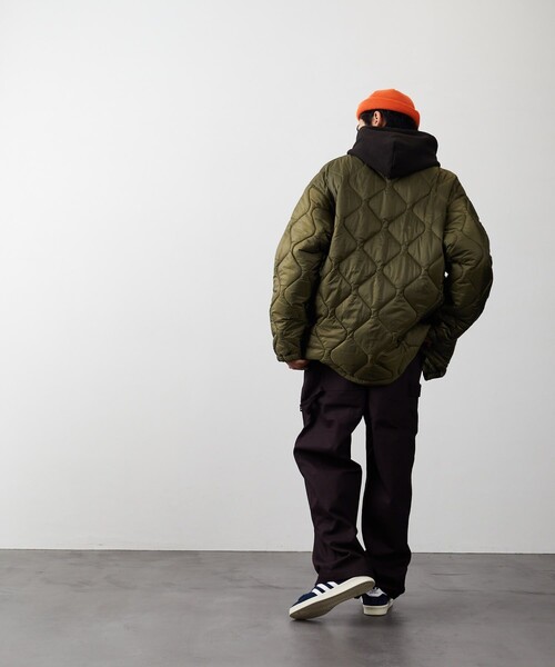 HINSON(ヒンソン)の「HINSON/ヒンソン キルトコーチジャケット/HINSON/ヒンソン(ブルゾン・メンズ・ブラック/モスグリーン・MEDIUM/LARGE)」の16枚目の写真