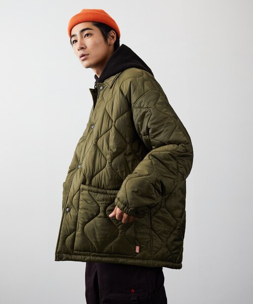 HINSON(ヒンソン)の「HINSON/ヒンソン キルトコーチジャケット/HINSON/ヒンソン(ブルゾン・メンズ・ブラック/モスグリーン・MEDIUM/LARGE)」の19枚目の写真