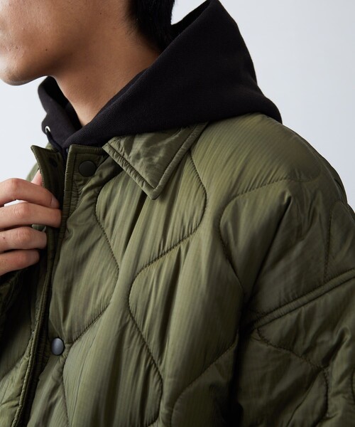 HINSON(ヒンソン)の「HINSON/ヒンソン キルトコーチジャケット/HINSON/ヒンソン(ブルゾン・メンズ・ブラック/モスグリーン・MEDIUM/LARGE)」の13枚目の写真