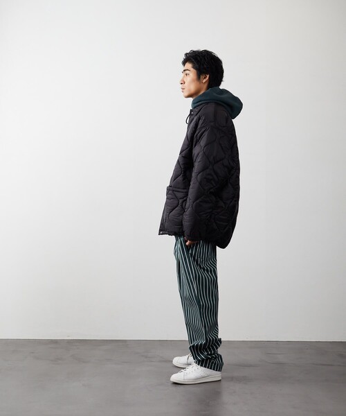 HINSON(ヒンソン)の「HINSON/ヒンソン キルトコーチジャケット/HINSON/ヒンソン(ブルゾン・メンズ・ブラック/モスグリーン・MEDIUM/LARGE)」の7枚目の写真