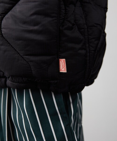 HINSON(ヒンソン)の「HINSON/ヒンソン キルトコーチジャケット/HINSON/ヒンソン(ブルゾン・メンズ・ブラック/モスグリーン・MEDIUM/LARGE)」の6枚目の写真