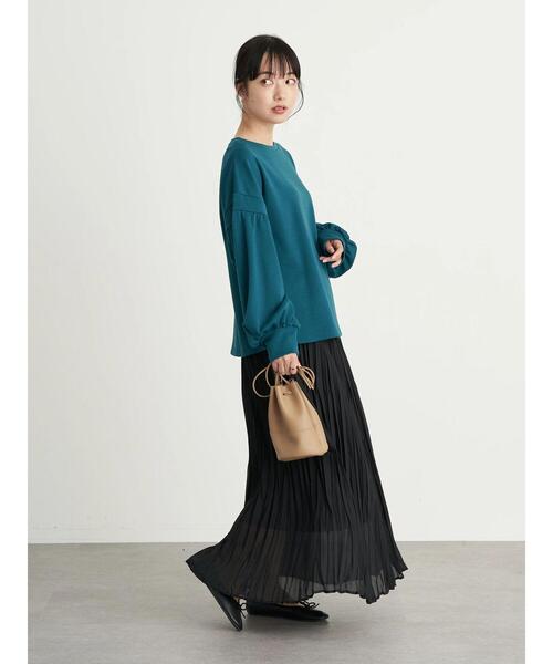 earth music&ecology（アースミュージックアンドエコロジー）の「ボリュームスリーブプルオーバー　＊（Tシャツ/カットソー・レディース・ネイビー/グリーン/ホワイト系その他2・FREE）」の7枚目の写真