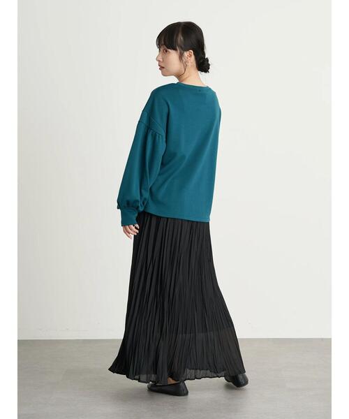 earth music&ecology（アースミュージックアンドエコロジー）の「ボリュームスリーブプルオーバー　＊（Tシャツ/カットソー・レディース・ネイビー/グリーン/ホワイト系その他2・FREE）」の9枚目の写真