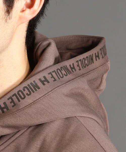 HIDEAWAYS NICOLE（ハイダウェイニコル）の「裏起毛ダンボールニットパーカ（パーカー・メンズ・オフホワイト/ブラック/杢グレー/モカ/ネイビー/オレンジ・MEDIUM/LARGE/X-LARGE）」の18枚目の写真