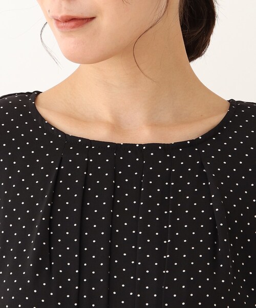 SHOO・LA・RUE（シューラルー）の「【S-3L】フロントタックワンピース（ワンピース・レディース・ブラック/ブラック系5・01/02/03/04/05）」の6枚目の写真