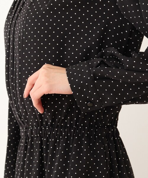 SHOO・LA・RUE（シューラルー）の「【S-3L】フロントタックワンピース（ワンピース・レディース・ブラック/ブラック系5・01/02/03/04/05）」の8枚目の写真