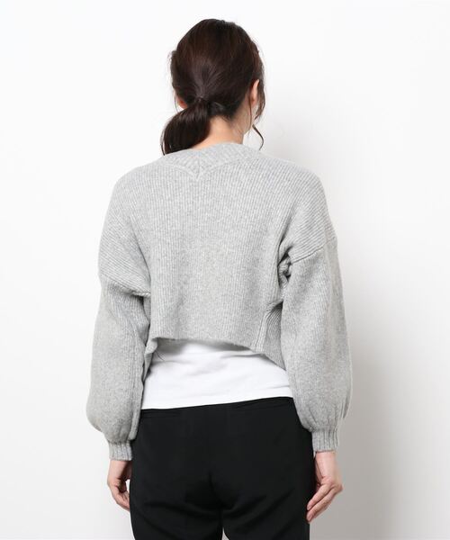 Luxe brille（リュクスブリエ）の「2ｗay　Vネックカーディガン（カーディガン/ボレロ・レディース・イエロー/グレー/ブルー/チャコール/オフホワイト/ピンク・FREE）」の22枚目の写真