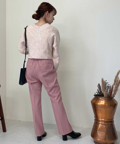 Luxe brille（リュクスブリエ）の「2ｗay　Vネックカーディガン（カーディガン/ボレロ・レディース・イエロー/グレー/ブルー/チャコール/オフホワイト/ピンク・FREE）」の10枚目の写真