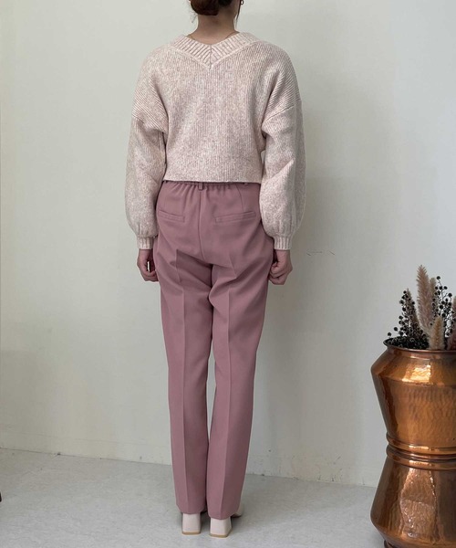 Luxe brille（リュクスブリエ）の「2ｗay　Vネックカーディガン（カーディガン/ボレロ・レディース・イエロー/グレー/ブルー/チャコール/オフホワイト/ピンク・FREE）」の7枚目の写真