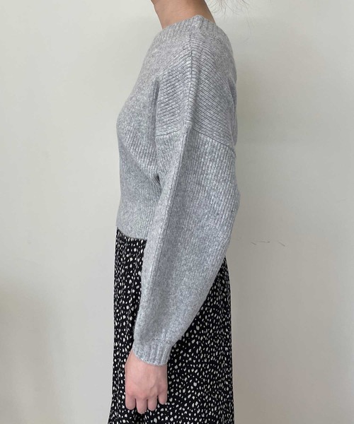 Luxe brille（リュクスブリエ）の「2ｗay　Vネックカーディガン（カーディガン/ボレロ・レディース・イエロー/グレー/ブルー/チャコール/オフホワイト/ピンク・FREE）」の14枚目の写真