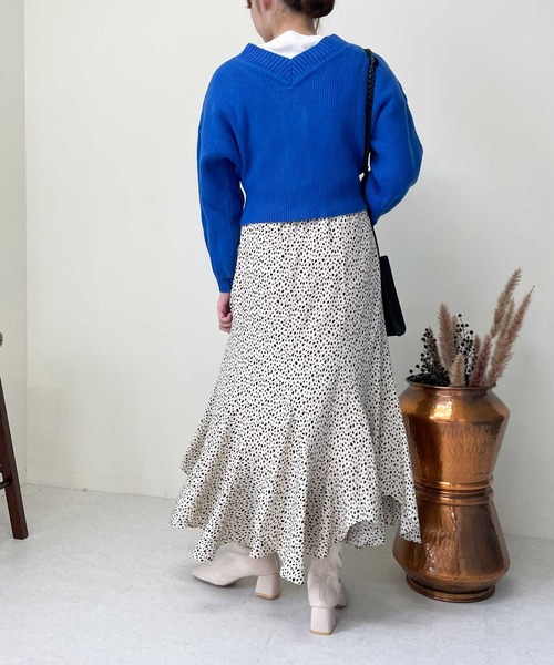 Luxe brille（リュクスブリエ）の「2ｗay　Vネックカーディガン（カーディガン/ボレロ・レディース・イエロー/グレー/ブルー/チャコール/オフホワイト/ピンク・FREE）」の12枚目の写真