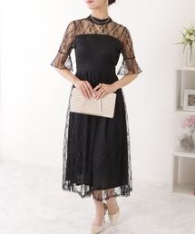 Lace Ladies（レースレディース）の「ウエスト切り替え ロングワンピース ドレス（ワンピース）」