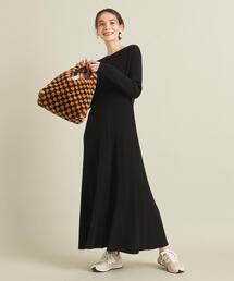 BEAUTY&YOUTH UNITED ARROWS | BY ホールガーメントリブフレア ニットワンピース ∴(ワンピース)