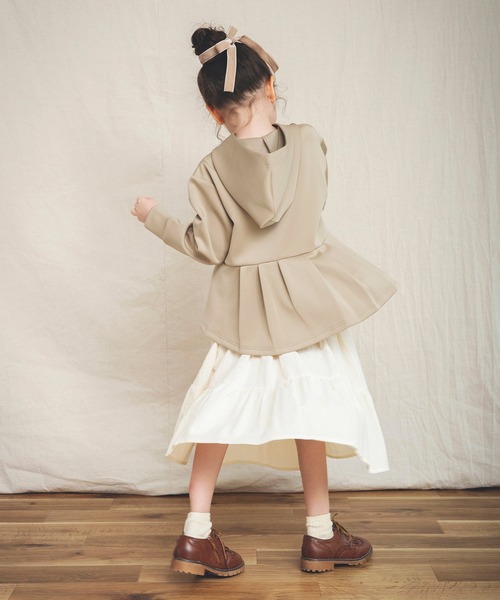 BRANSHES(ブランシェス)の「バックフリルデザインパーカー(パーカー・キッズ・ベージュ/ラベンダー・100/110/120/130/140/150)」の16枚目の写真