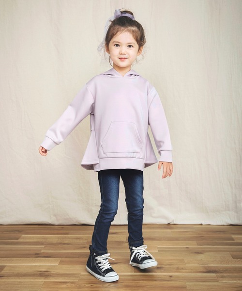 BRANSHES(ブランシェス)の「バックフリルデザインパーカー(パーカー・キッズ・ベージュ/ラベンダー・100/110/120/130/140/150)」の8枚目の写真