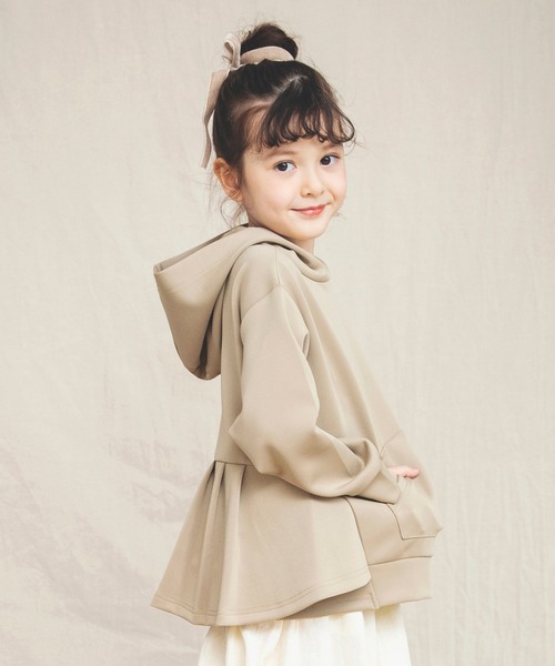 BRANSHES(ブランシェス)の「バックフリルデザインパーカー(パーカー・キッズ・ベージュ/ラベンダー・100/110/120/130/140/150)」の15枚目の写真