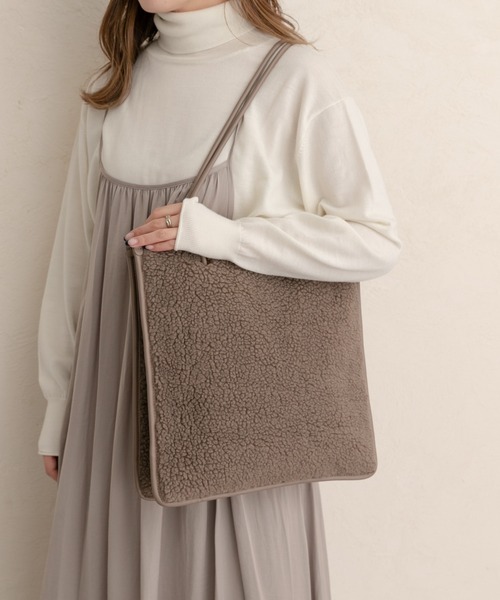 RODE SKO（ロデスコ）の「3ポケットファブリックトートバッグ（トートバッグ・レディース・ブラウン/ブルー/アニマル・ONE）」の17枚目の写真