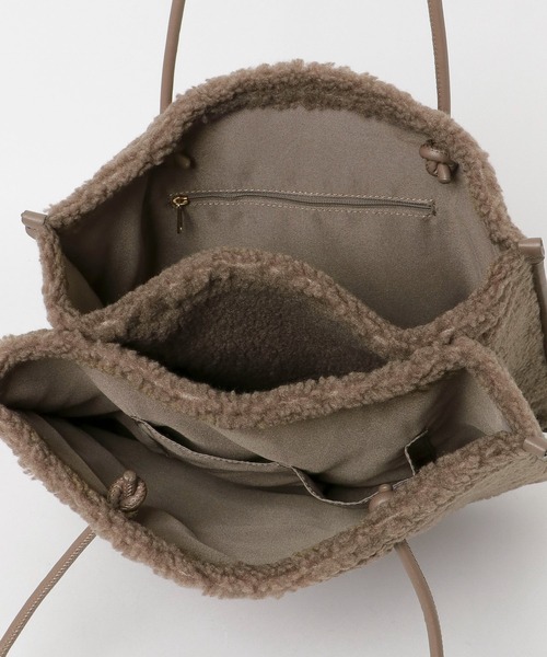 RODE SKO（ロデスコ）の「3ポケットファブリックトートバッグ（トートバッグ・レディース・ブラウン/ブルー/アニマル・ONE）」の19枚目の写真