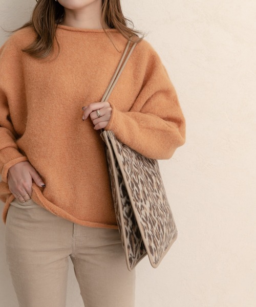 RODE SKO（ロデスコ）の「3ポケットファブリックトートバッグ（トートバッグ・レディース・ブラウン/ブルー/アニマル・ONE）」の10枚目の写真