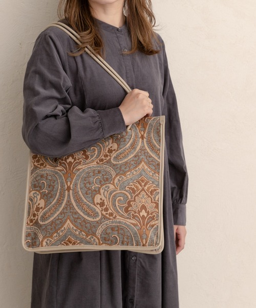 RODE SKO（ロデスコ）の「3ポケットファブリックトートバッグ（トートバッグ・レディース・ブラウン/ブルー/アニマル・ONE）」の7枚目の写真