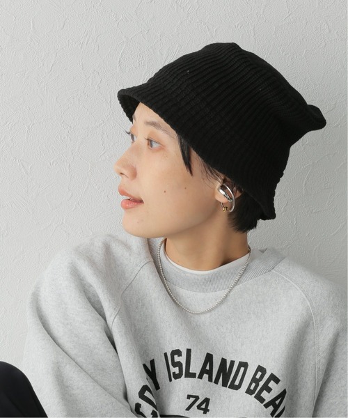CLIPPER CASUALS（クリッパーカジュアル）の「【CLIPPER CASUALS/クリッパーカジュアル】ニットバゲットハット（ハット・レディース・ブラック/ベージュ/カーキ・FREE）」の11枚目の写真