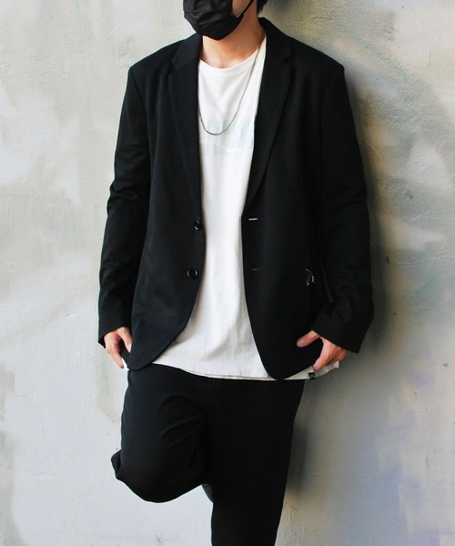 roarguns(ロアーガンズ)の「STRETCH DOUBLE JERSEY JACKET(テーラードジャケット・メンズ・ブラック系その他・3)」の12枚目の写真