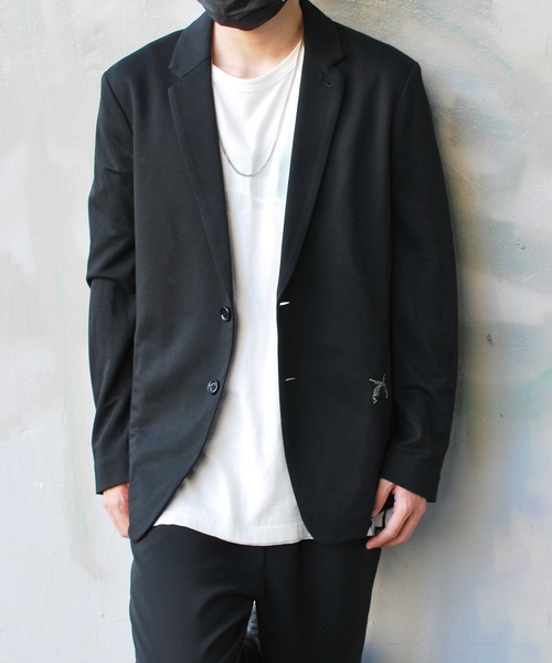 roarguns(ロアーガンズ)の「STRETCH DOUBLE JERSEY JACKET(テーラードジャケット・メンズ・ブラック系その他・3)」の10枚目の写真