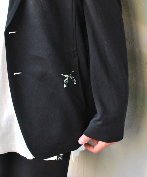 roarguns(ロアーガンズ)の「STRETCH DOUBLE JERSEY JACKET(テーラードジャケット・メンズ・ブラック系その他・3)」の8枚目の写真