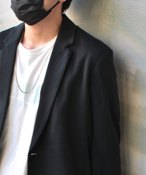 roarguns(ロアーガンズ)の「STRETCH DOUBLE JERSEY JACKET(テーラードジャケット・メンズ・ブラック系その他・3)」の4枚目の写真