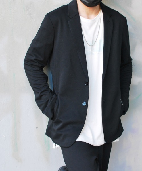 roarguns(ロアーガンズ)の「STRETCH DOUBLE JERSEY JACKET(テーラードジャケット・メンズ・ブラック系その他・3)」の13枚目の写真