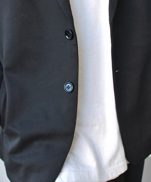 roarguns(ロアーガンズ)の「STRETCH DOUBLE JERSEY JACKET(テーラードジャケット・メンズ・ブラック系その他・3)」の3枚目の写真