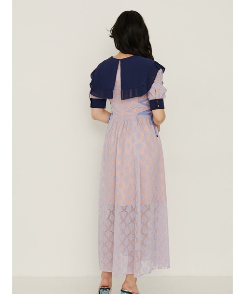 PAMEO POSE Betty Dress【完売品】 PAMEO POSE Betty Dress Mix （ホワイト） -靴＆ファッション