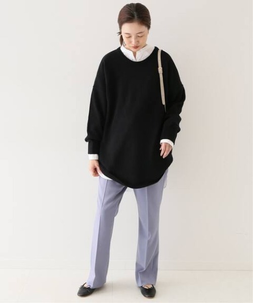 SLOBE IENA（スローブイエナ）の「ベーシックバンドカラーシャツ【手洗い可能】◆（シャツ/ブラウス・レディース・ホワイト/ネイビー・FREE）」の22枚目の写真