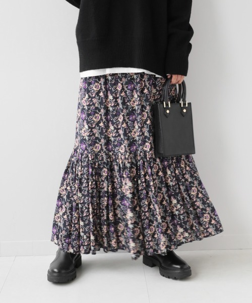relume コントラストフラワープリントスカート JOURNAL STANDARD relume スカート 「WEB限定追加2