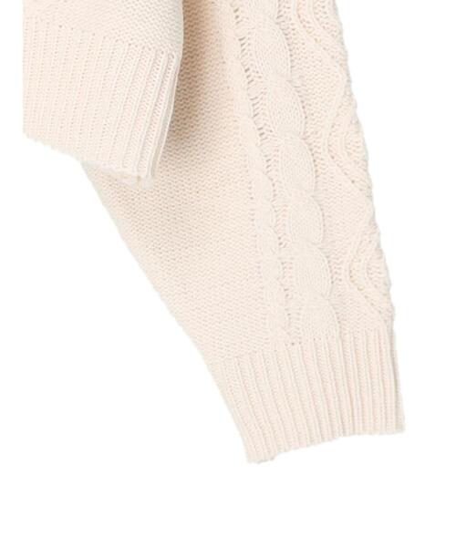 koe（コエ）の「ショート丈ニットカーディガン＊（カーディガン/ボレロ・レディース・ブラック/アイボリー/レッド・FREE）」の19枚目の写真