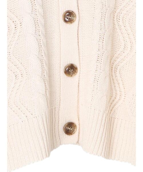 koe（コエ）の「ショート丈ニットカーディガン＊（カーディガン/ボレロ・レディース・ブラック/アイボリー/レッド・FREE）」の20枚目の写真