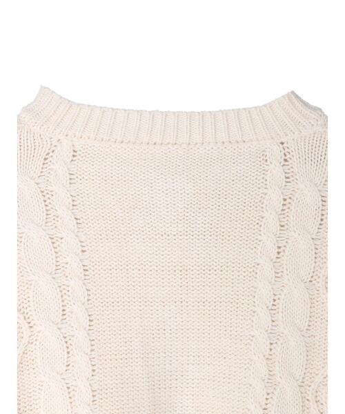 koe（コエ）の「ショート丈ニットカーディガン＊（カーディガン/ボレロ・レディース・ブラック/アイボリー/レッド・FREE）」の21枚目の写真