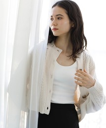 ショート丈ニットカーディガン*