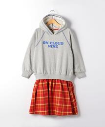 green label relaxing（グリーンレーベルリラクシング）の「◆【WEB限定サイズあり】TJ パーカー×チェックスカート ワンピース 140cm-160cm（ワンピース・キッズ）」